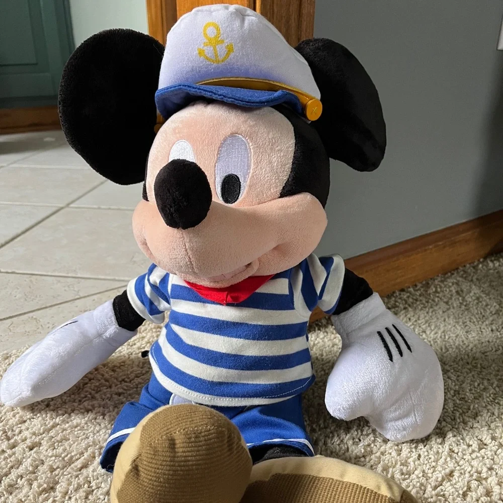 Disney Parks Mickey Mouse Sailor Stuffed Animal